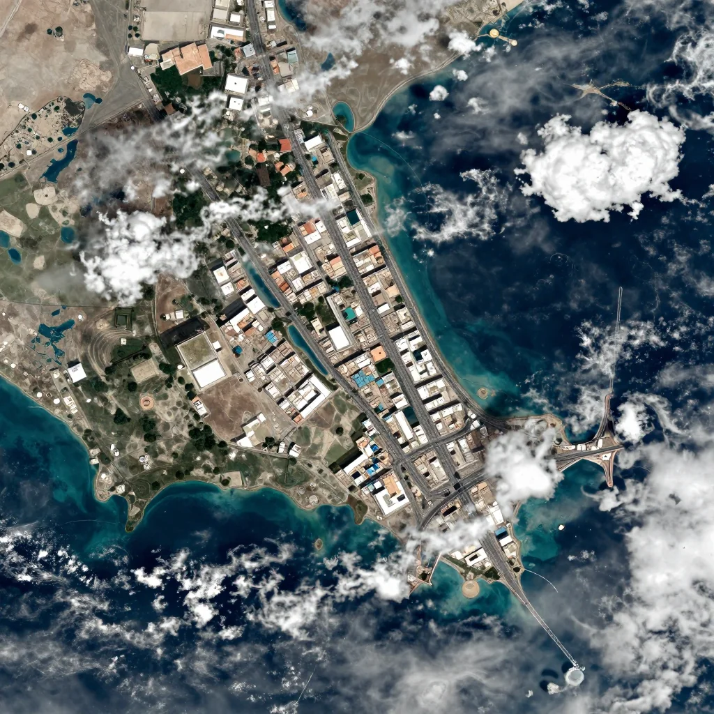 Al Muharraq, Bahrain Satellite View