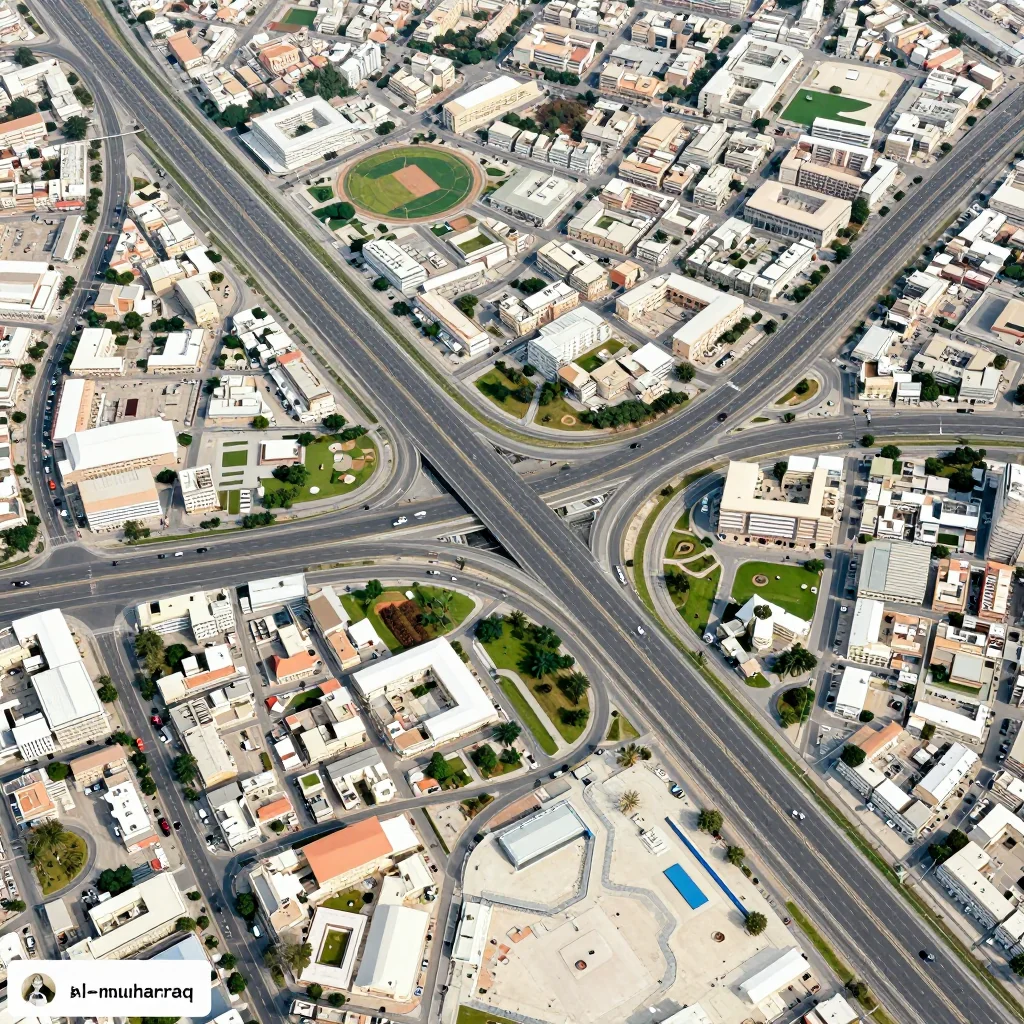 Al Muharraq, Bahrain Street Map
