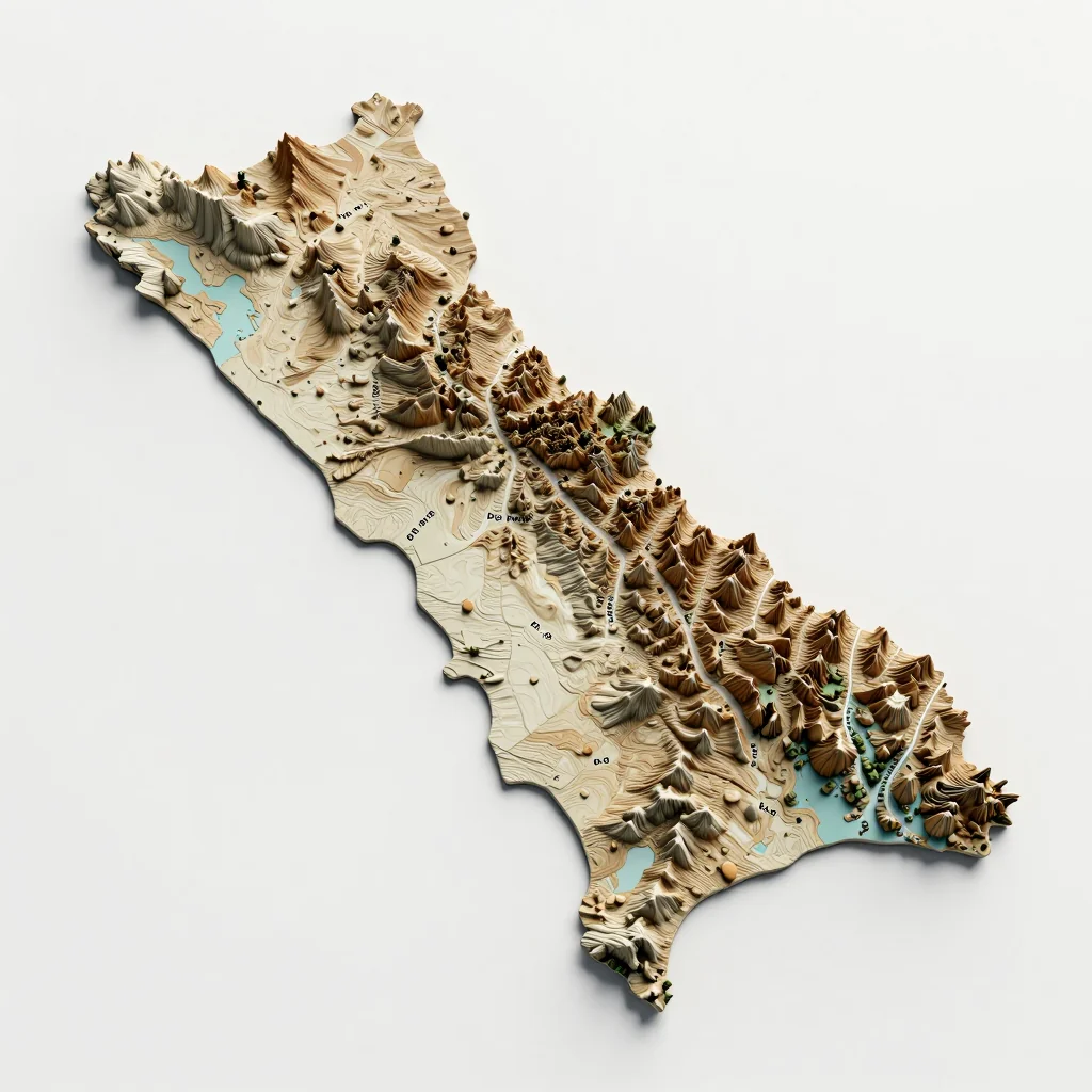 Al Muharraq, Bahrain 3D Topographic