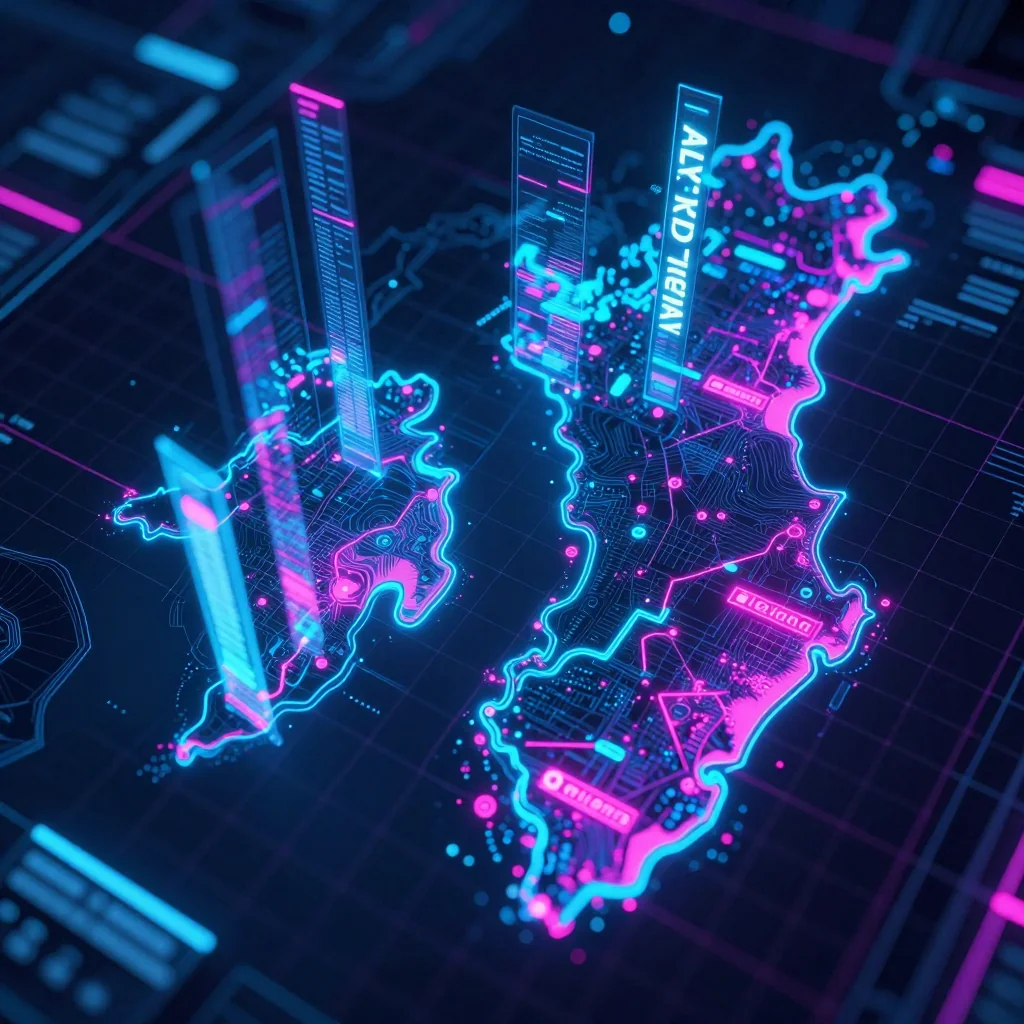 Aland Islands - Cyberpunk Map Aland Islands Cyberpunk Map