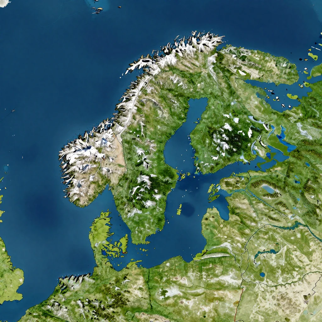 Aland Islands - Physical Geography Map Aland Islands Physical Geography Map
