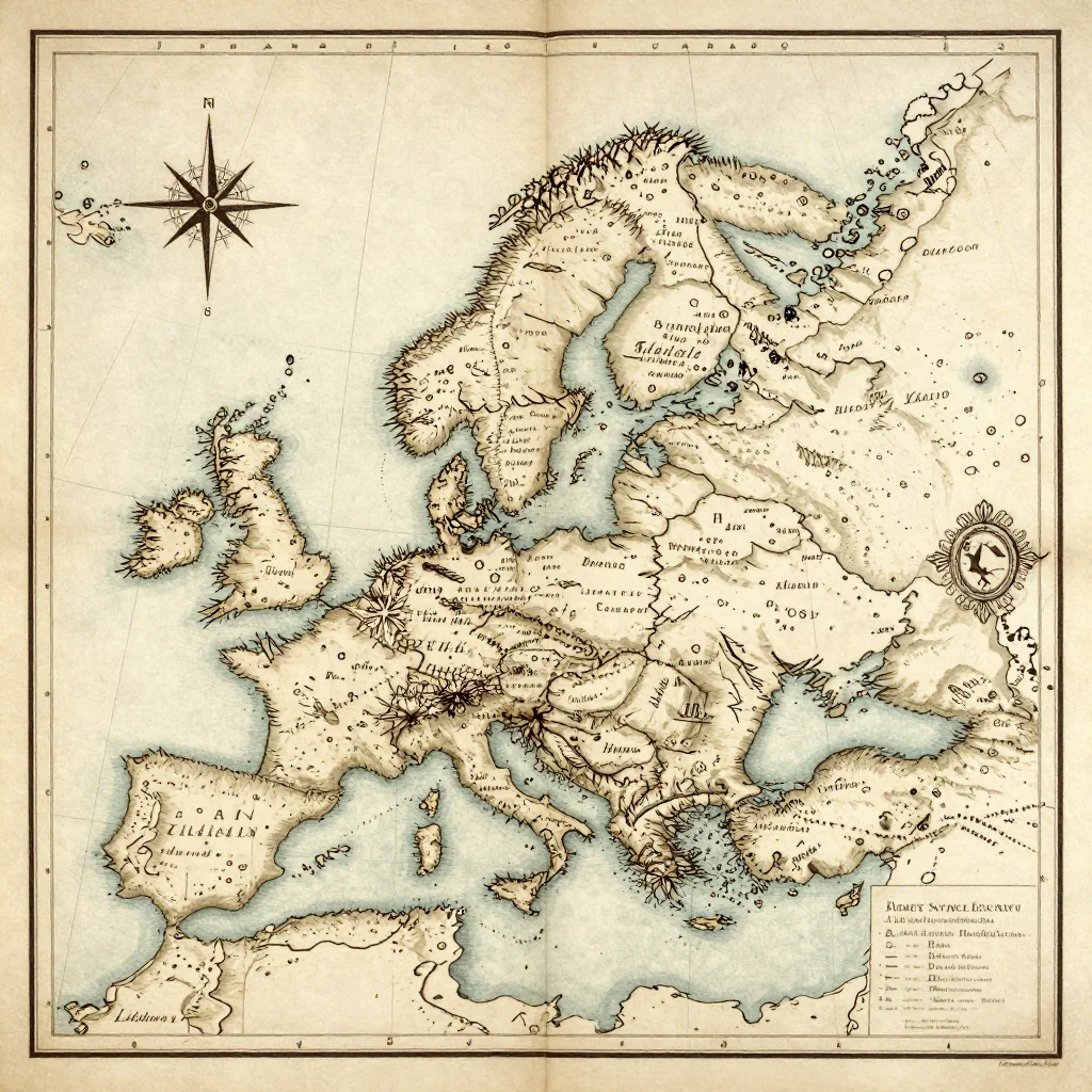 Aland Islands - Vintage Map Aland Islands Vintage Map