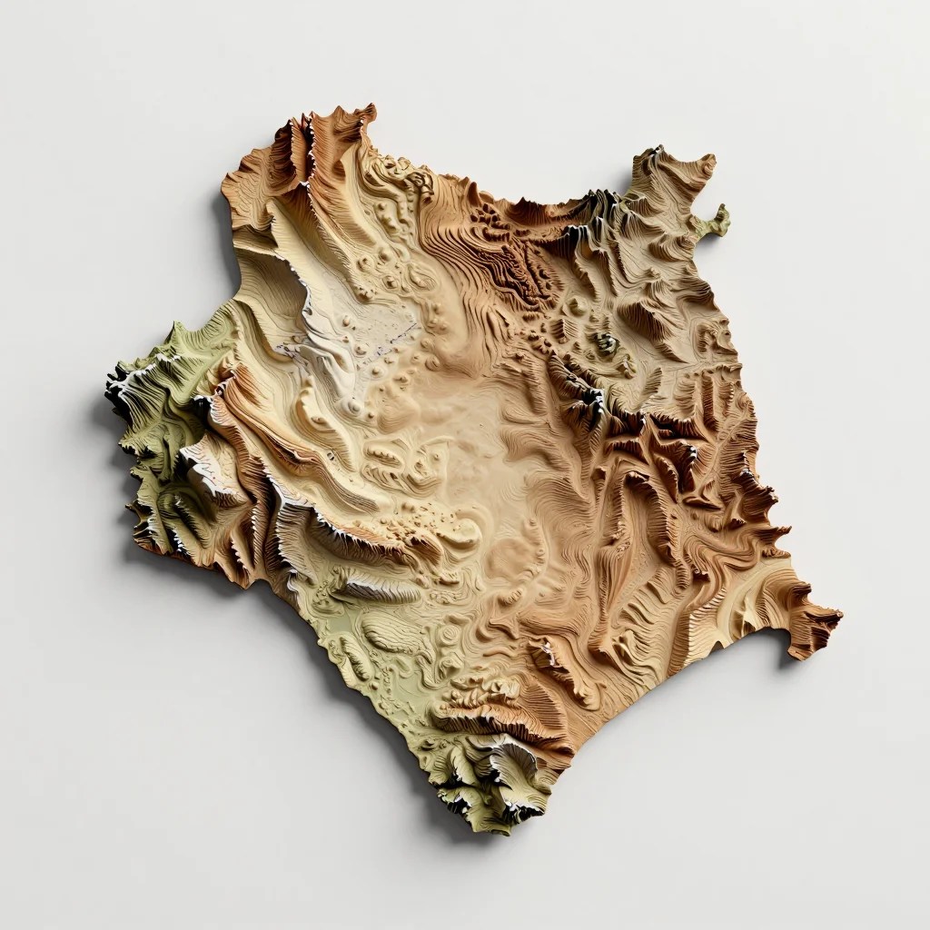 Algeria 3D Topographic