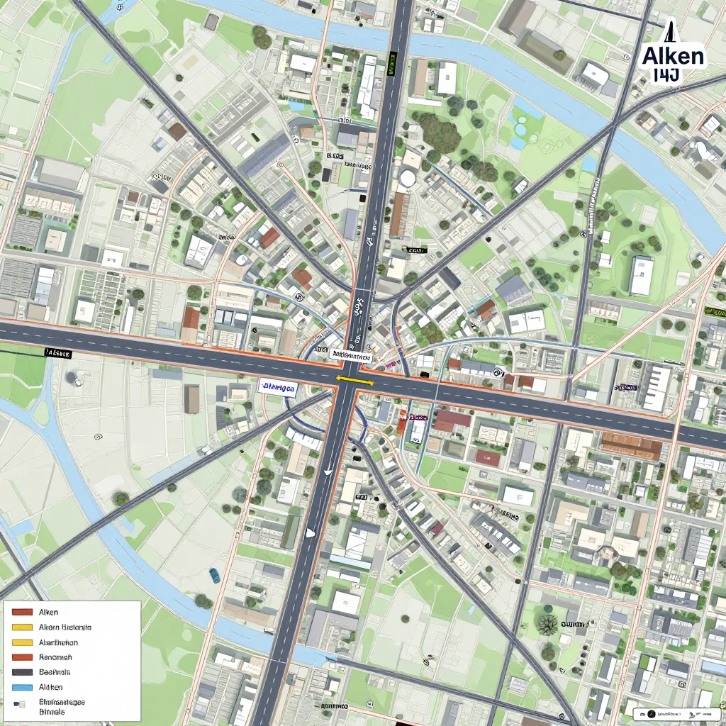 Alken, Belgium Street Map