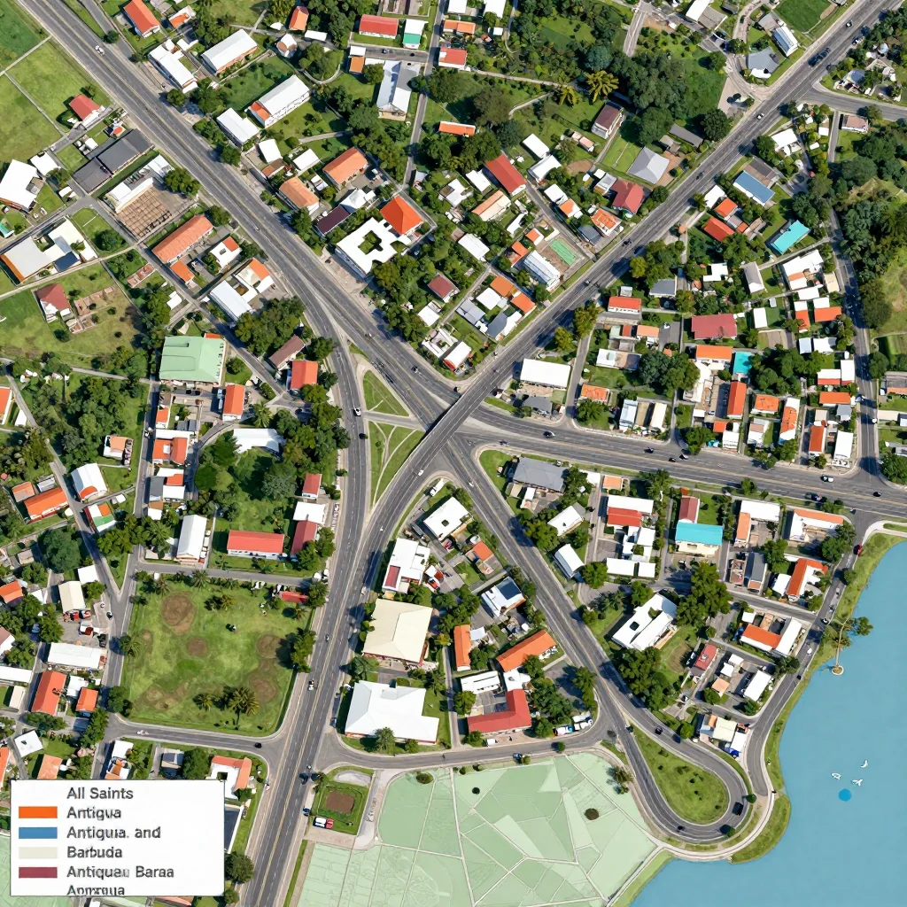 All Saints, Antigua and Barbuda Street Map