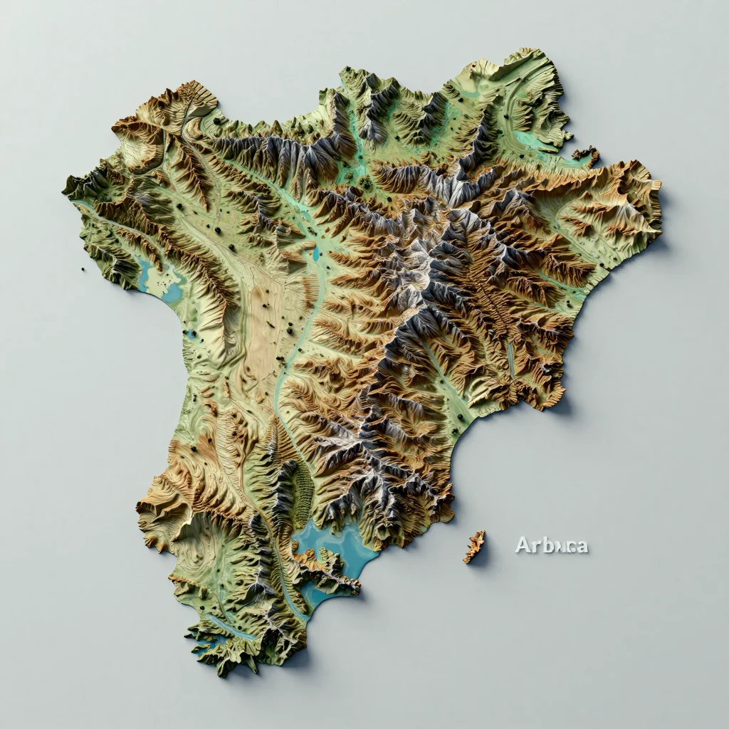 Alto Vista, Aruba Topographic Map
