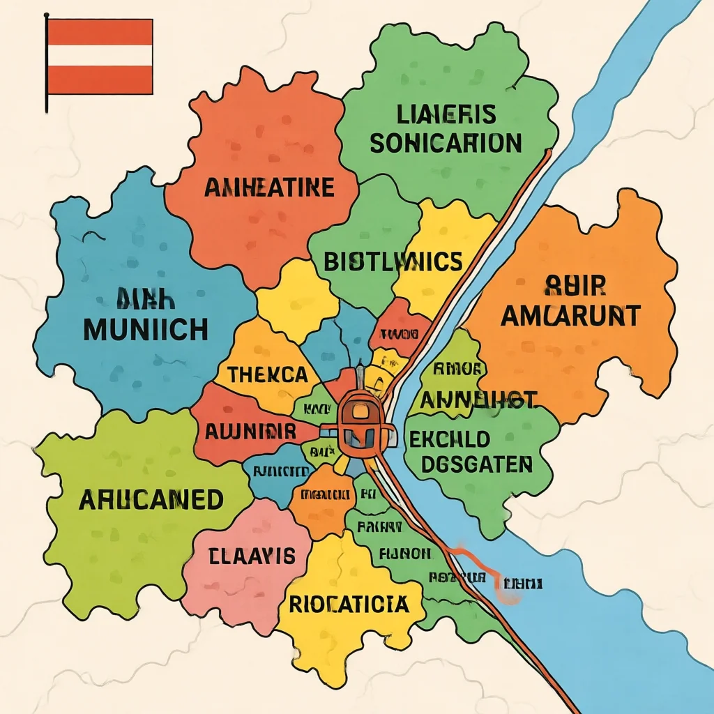 Altstadt Munich Political Map - Boundaries and Districts