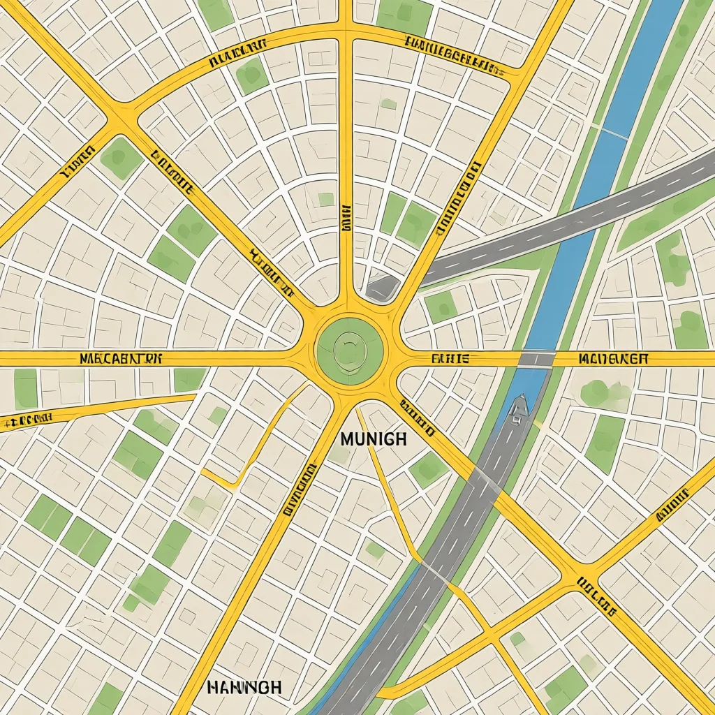 Altstadt Munich Street Map - Roads and Urban Layout