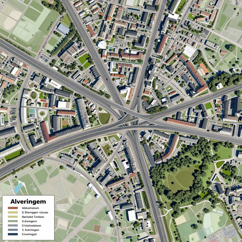 Alveringem, Belgium Street Map