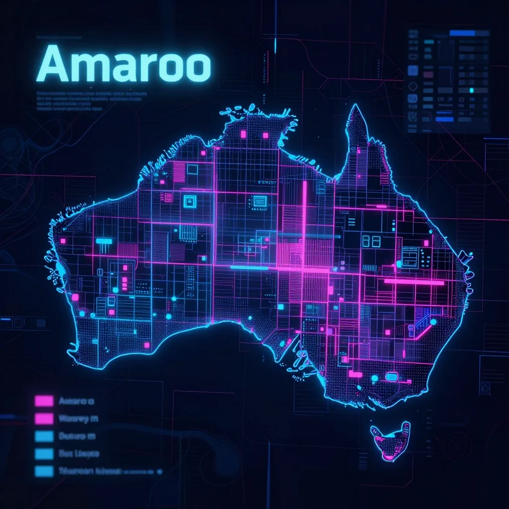 Amaroo, Australia Cyberpunk Map
