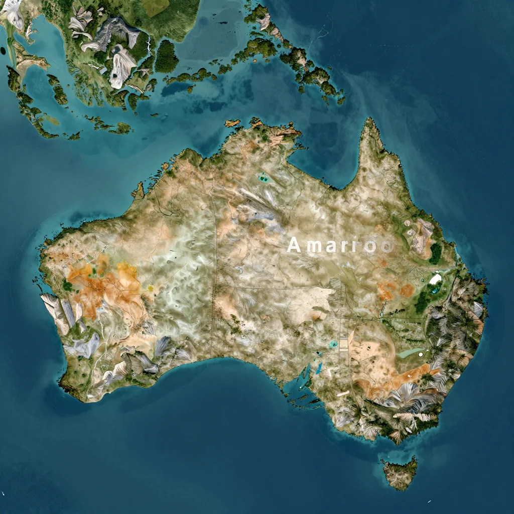 Amaroo, Australia - Physical Geography Map Amaroo, Australia Physical Geography Map