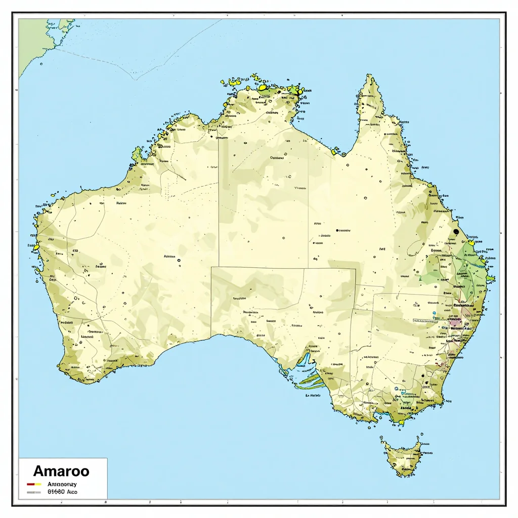 Amaroo, Australia Political Map