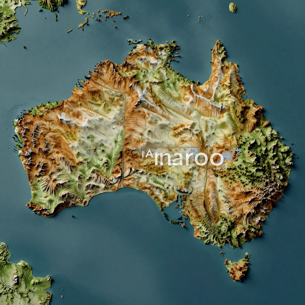 Amaroo, Australia - Topographic Map Amaroo, Australia Topographic Map