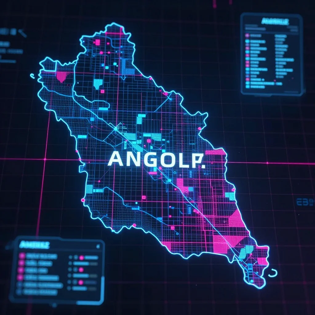 Ambriz, Angola Cyberpunk Map