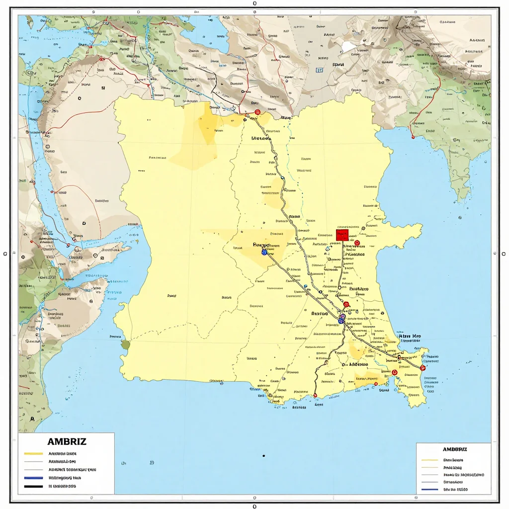Ambriz, Angola Political Map