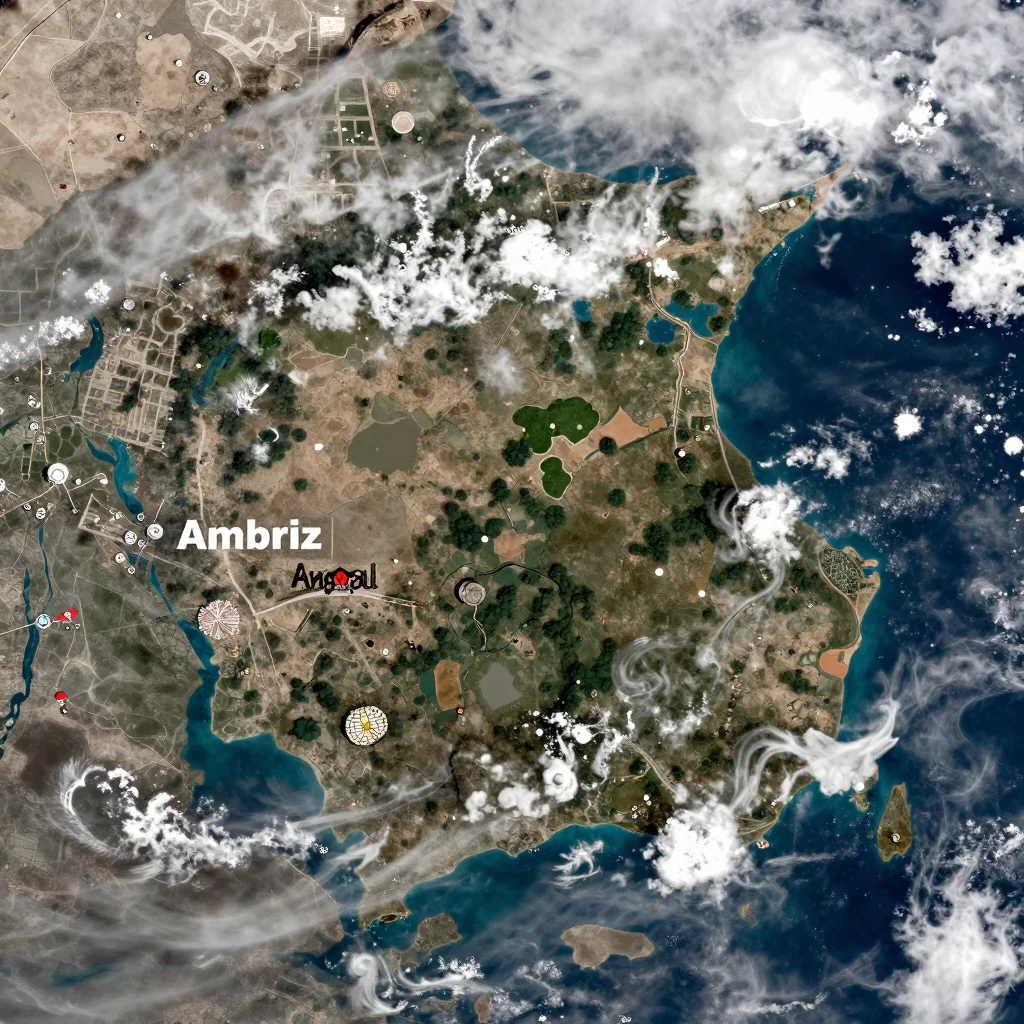 Ambriz, Angola Satellite View