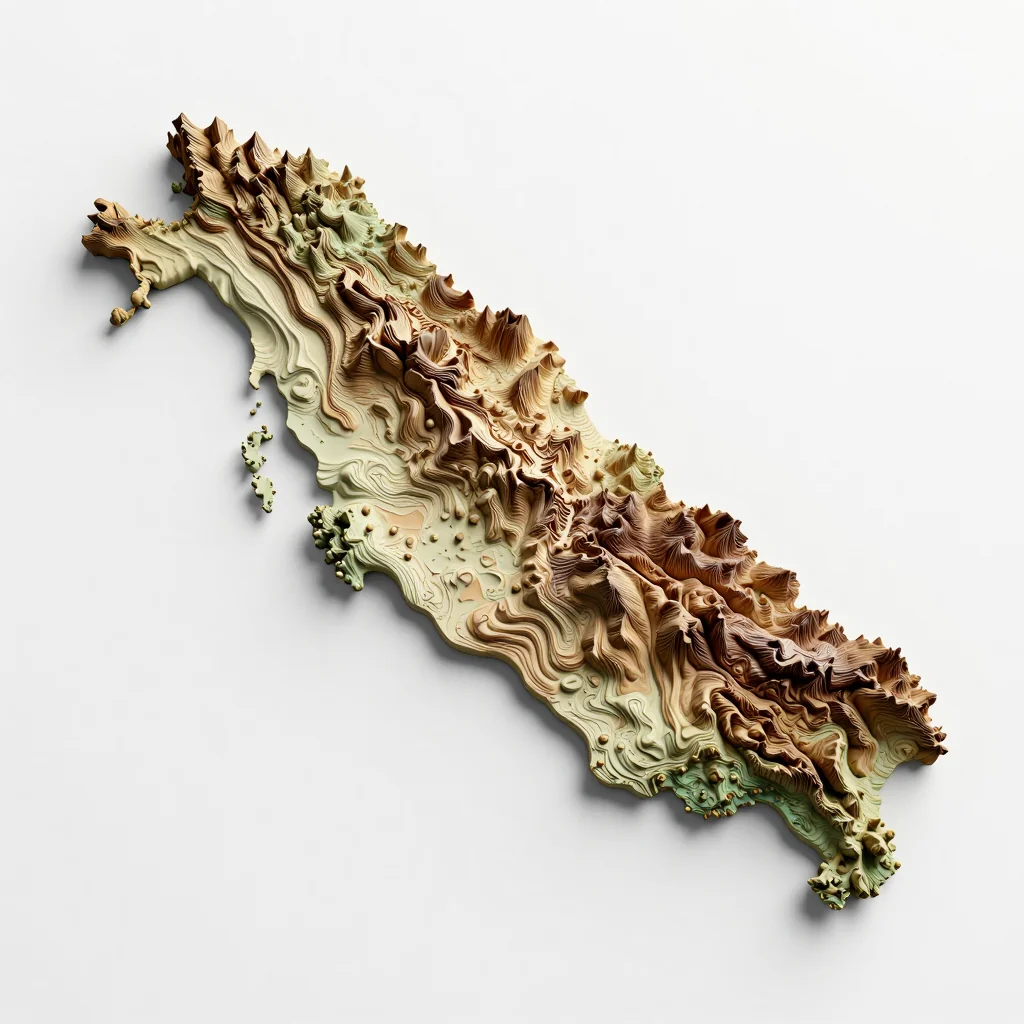 American Samoa 3D Topographic