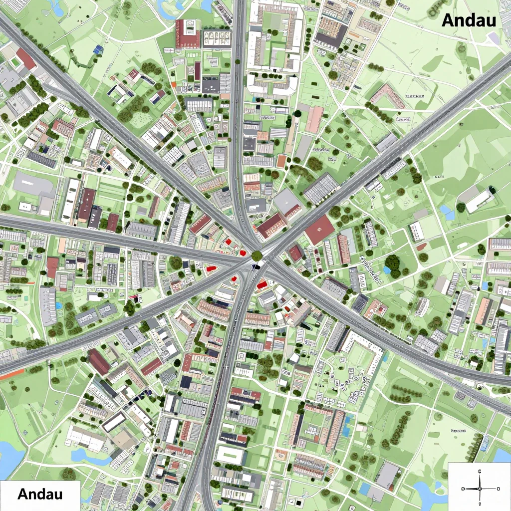 Andau, Austria Street Map
