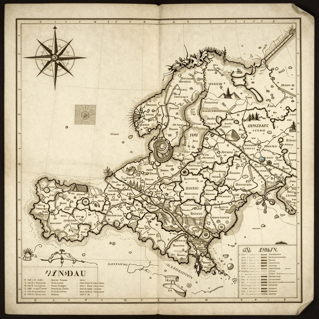 Andau, Austria Vintage Map