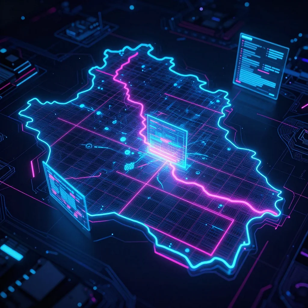 Andorra Cyberpunk Map