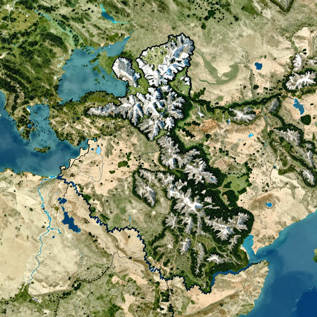 Andorra - Physical Geography Map Andorra Physical Geography Map