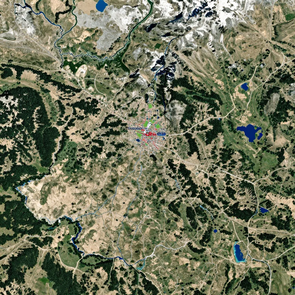 Andorra la Vella, Andorra Physical Geography Map