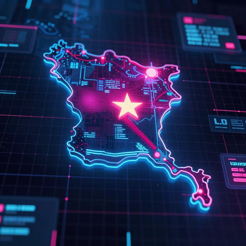 Angola Cyberpunk Map