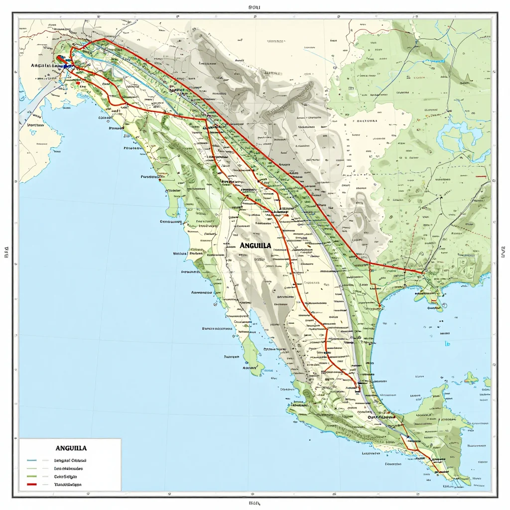 Anguilla Political Map