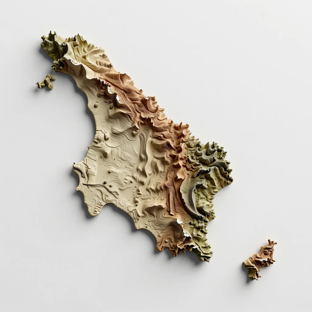 Anguilla 3D Topographic