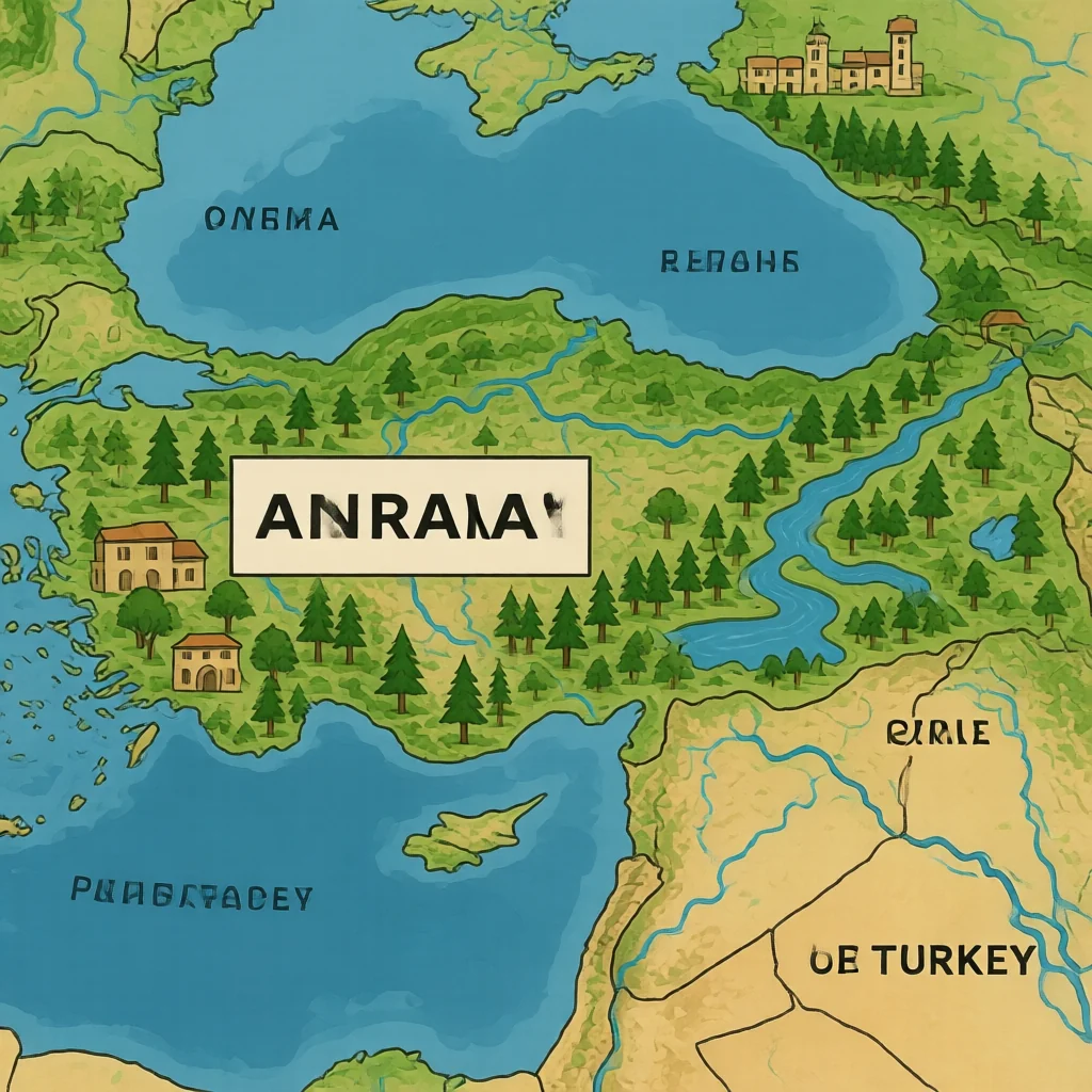 Ankara Turkey - Physical Geography Map Ankara Turkey Physical Geography Map - Natural Features