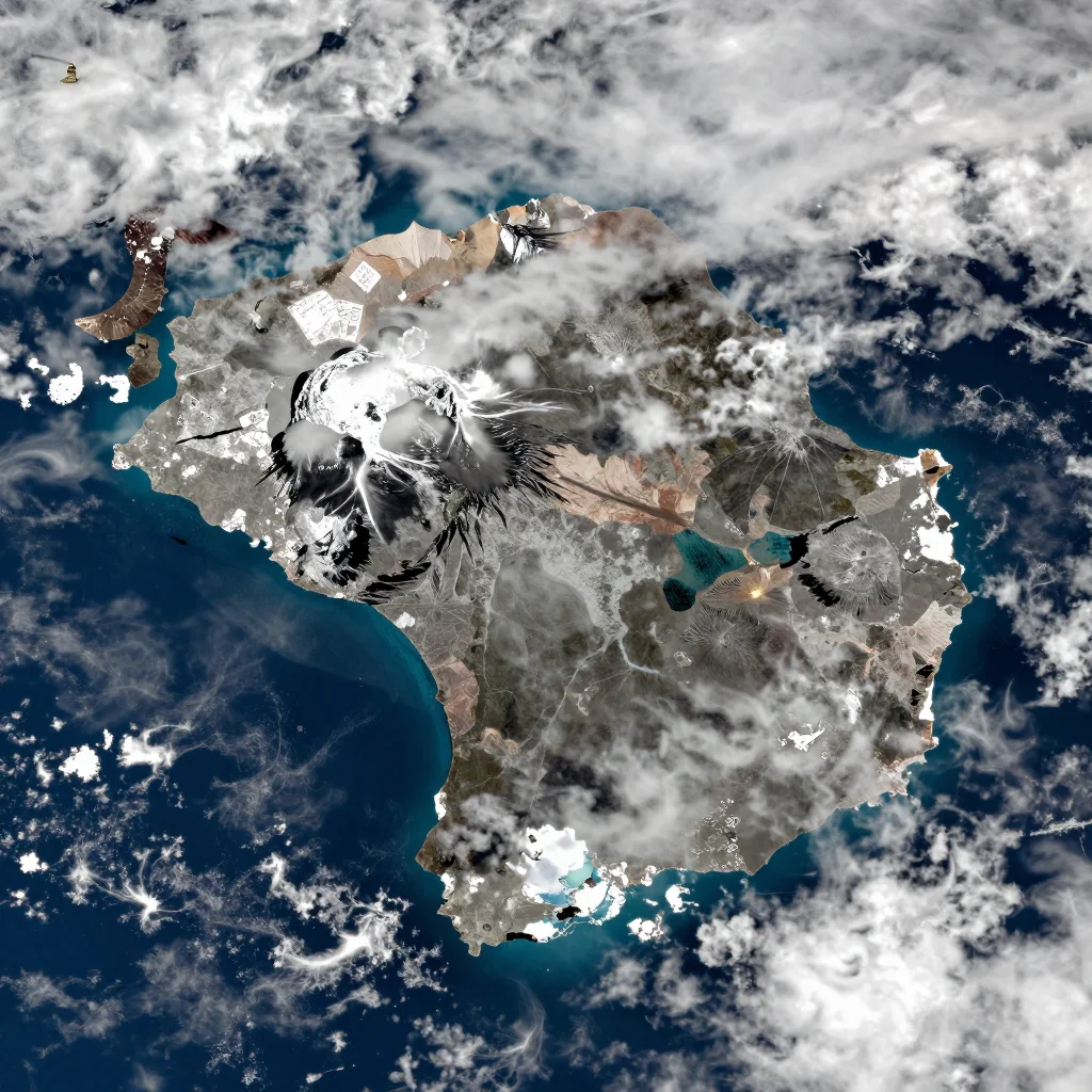 Antarctica Satellite View