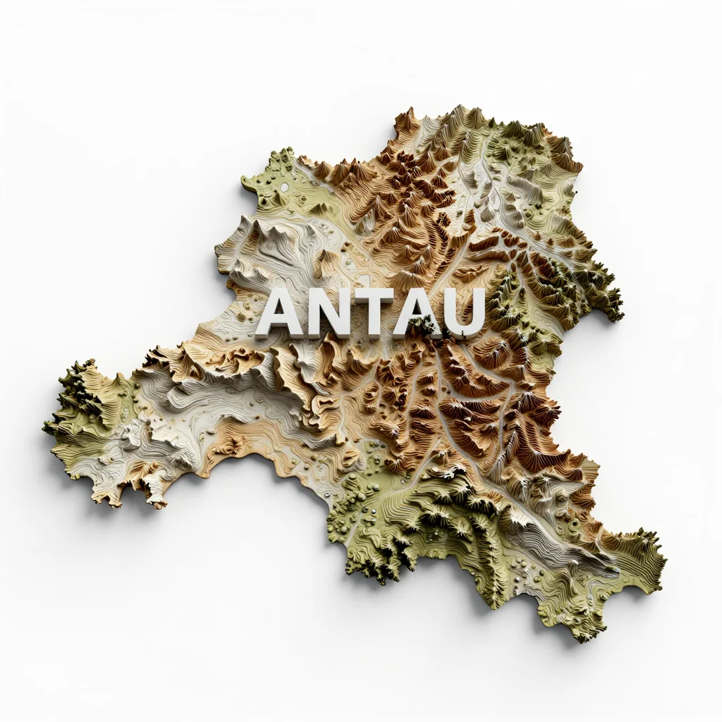 Antau, Austria 3D Topographic