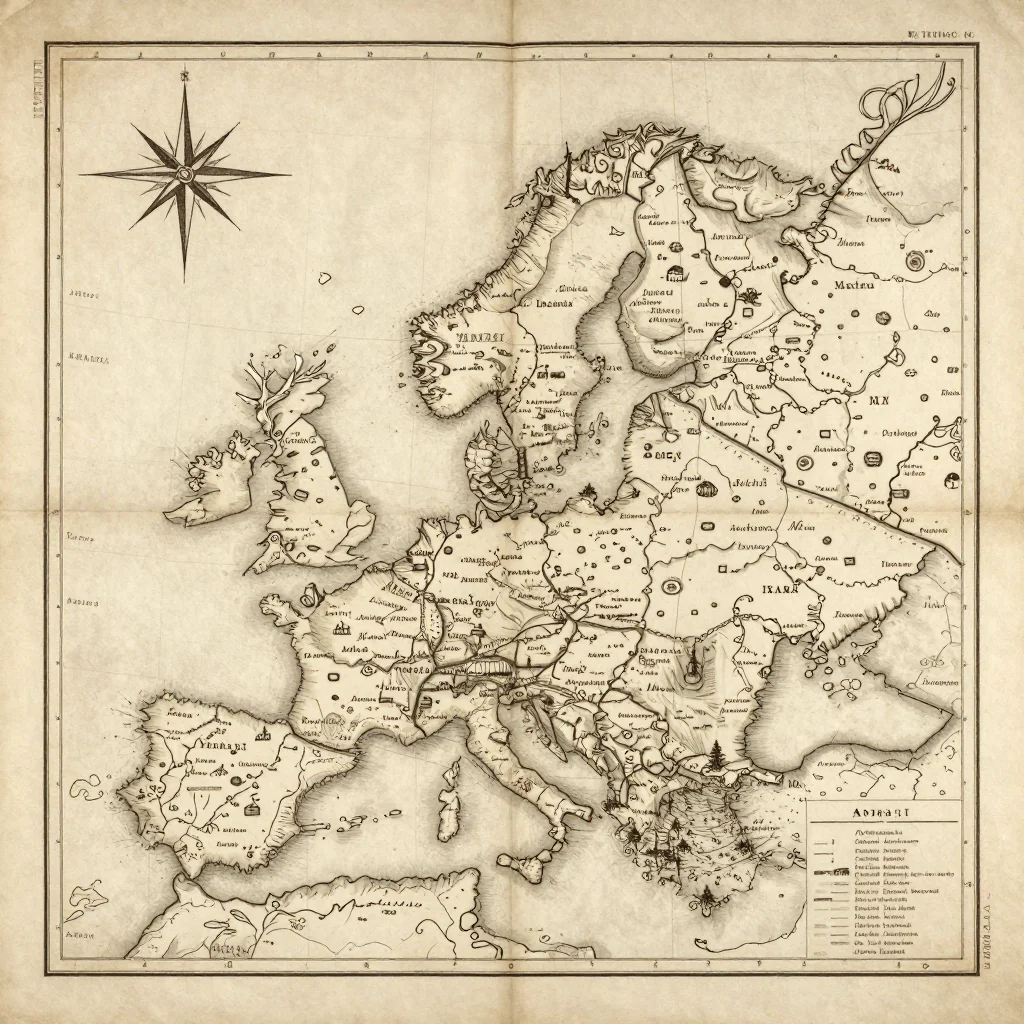 Antau, Austria Vintage Map