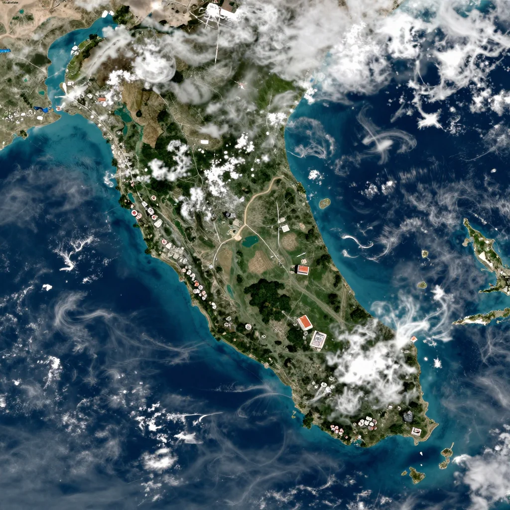 Antigua and Barbuda Satellite View