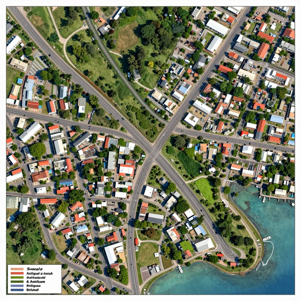 Antigua and Barbuda Street Map