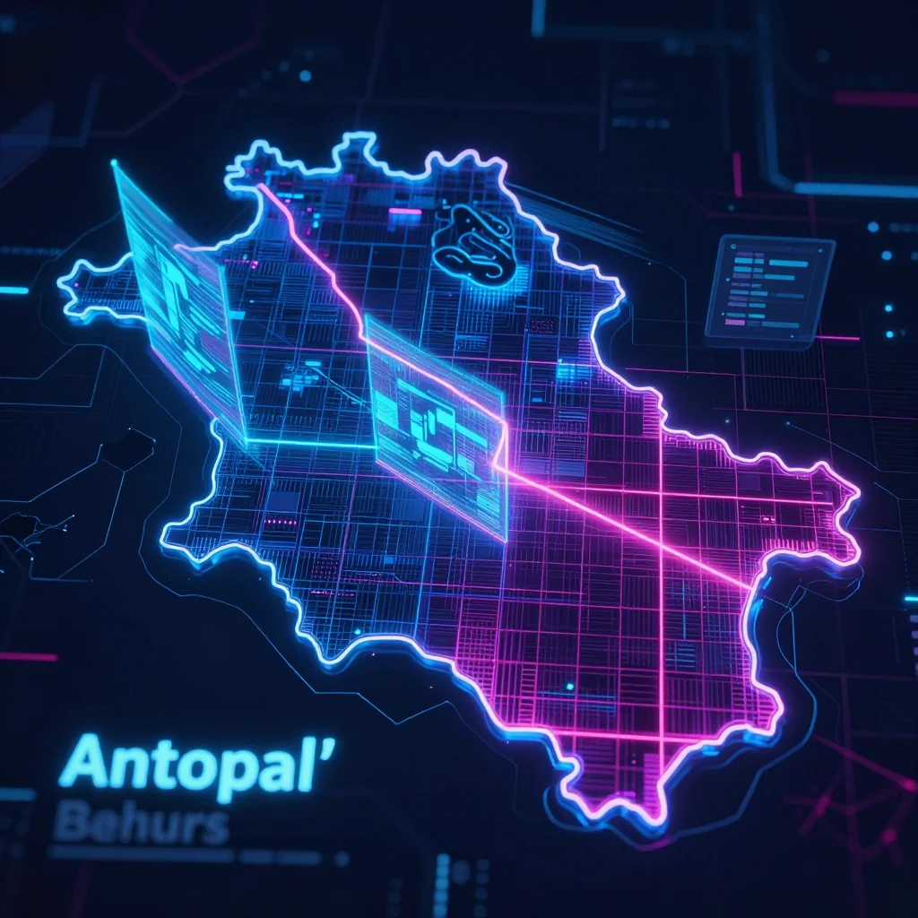 Antopal’, Belarus Cyberpunk Map