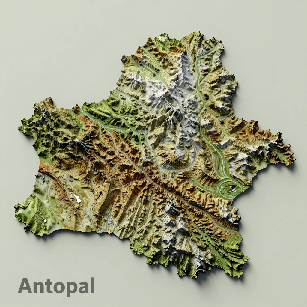 Antopal’, Belarus Topographic Map