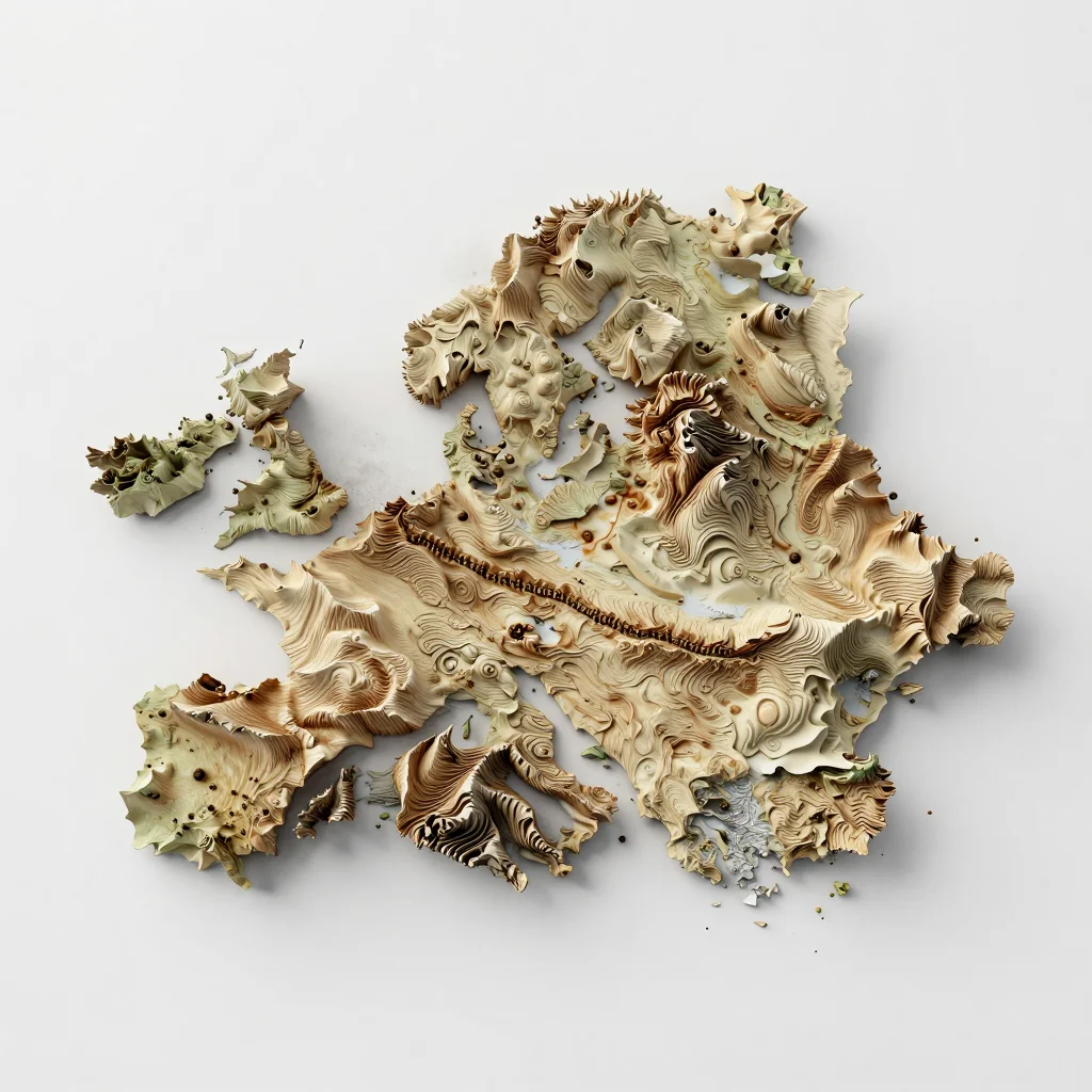 Antopal’, Belarus 3D Topographic