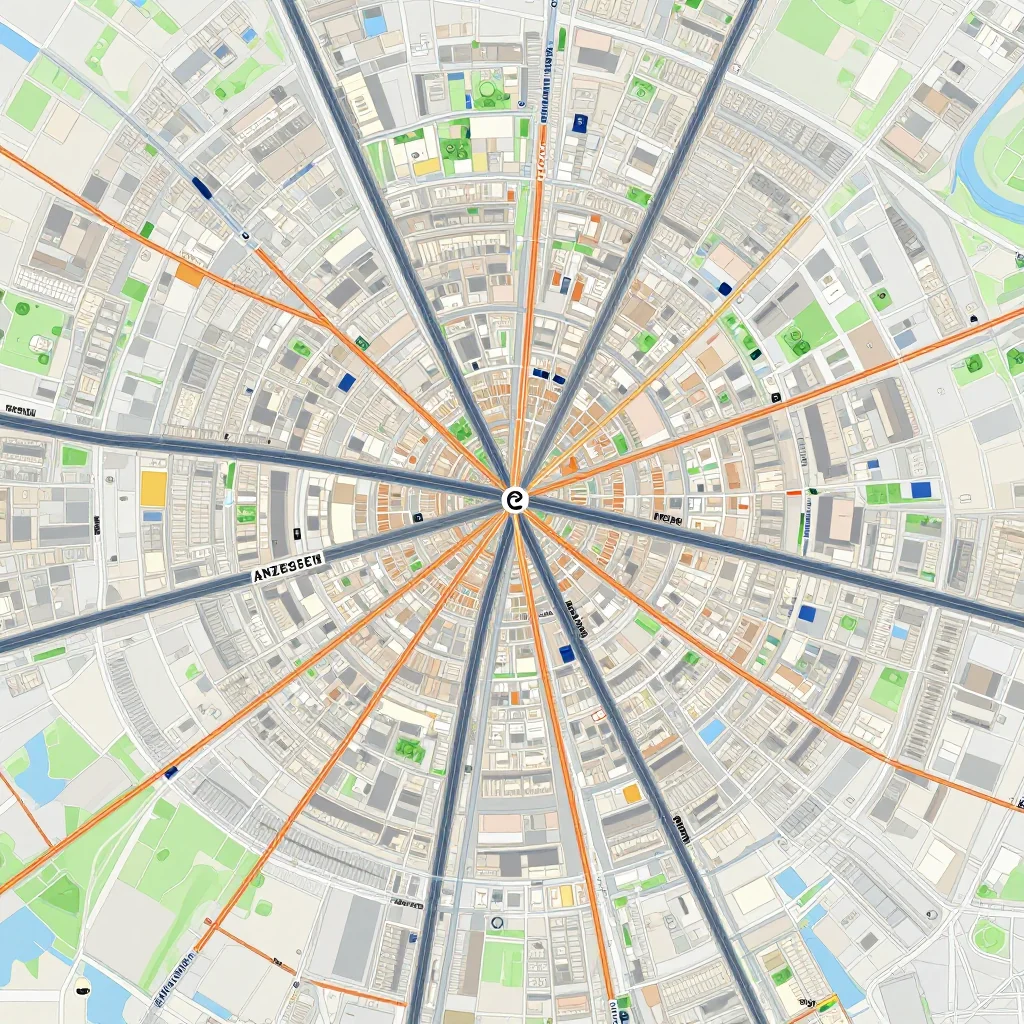 Detailed street map showing roads, highways, neighborhoods, and urban layout of Anzegem, Belgium