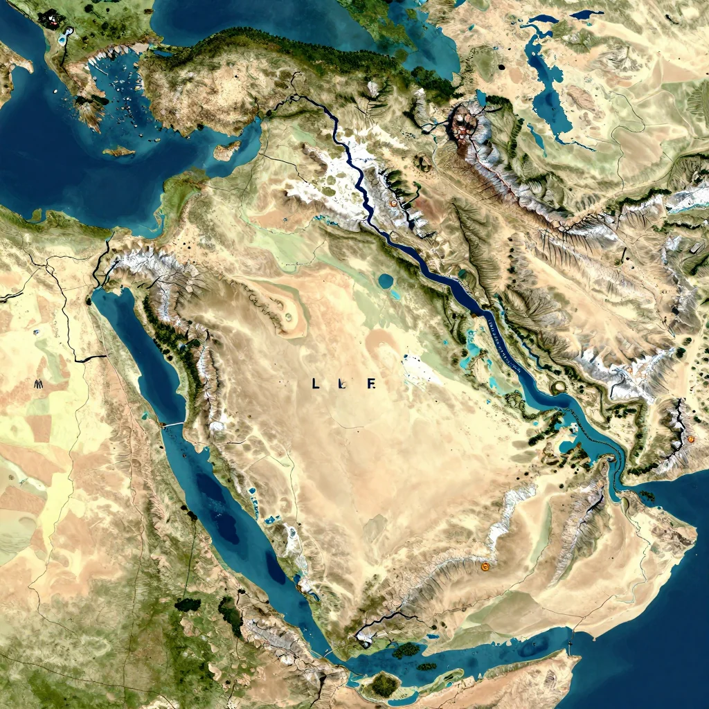 Aoulef, Algeria - Physical Geography Map Aoulef, Algeria Physical Geography Map