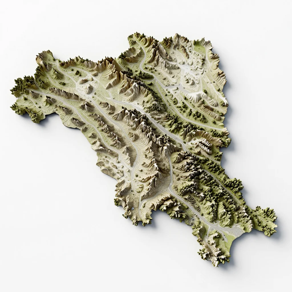 Apetlon, Austria 3D Topographic