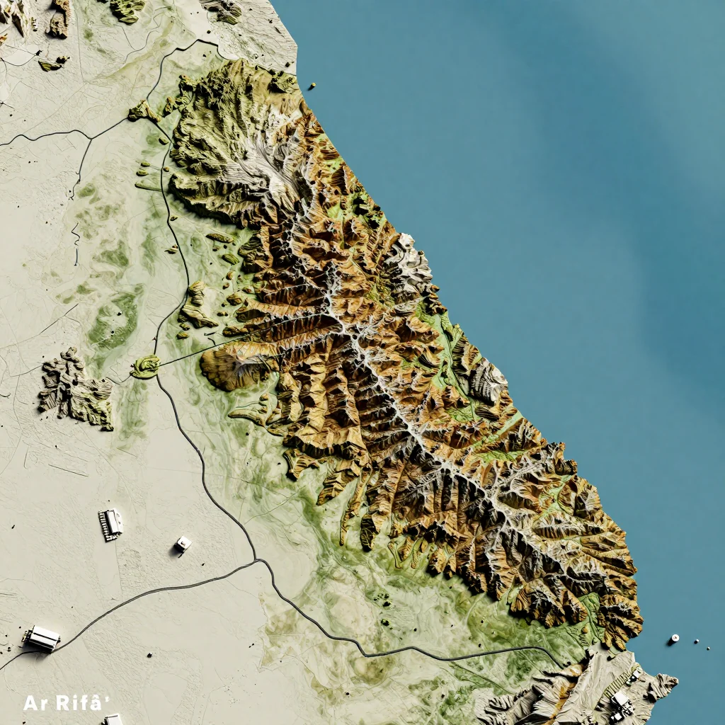 Ar Rifā‘, Bahrain Topographic Map