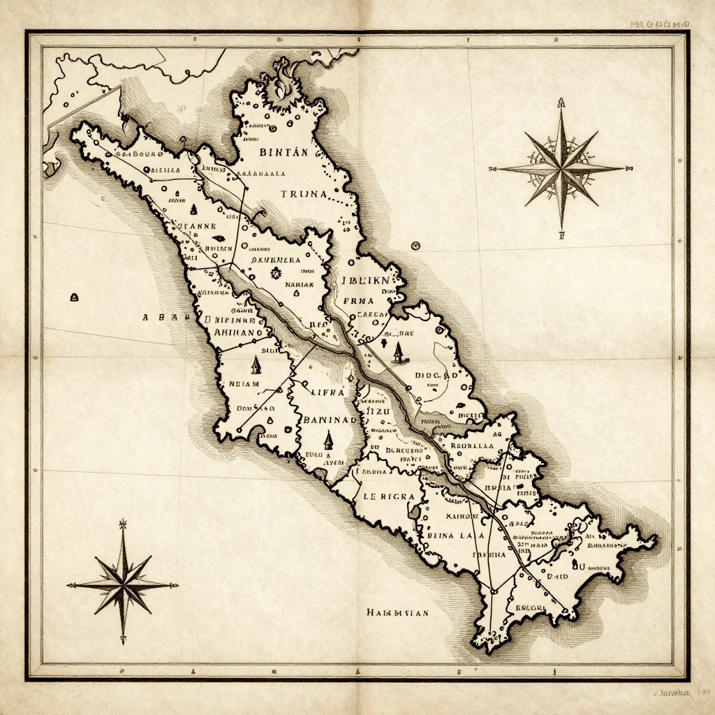 Ar Rifā‘, Bahrain Vintage Map