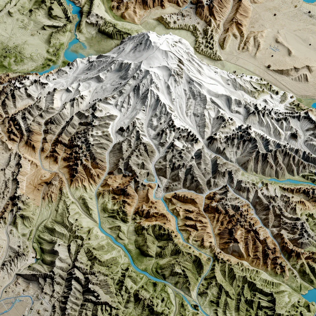 Aragats, Armenia Topographic Map