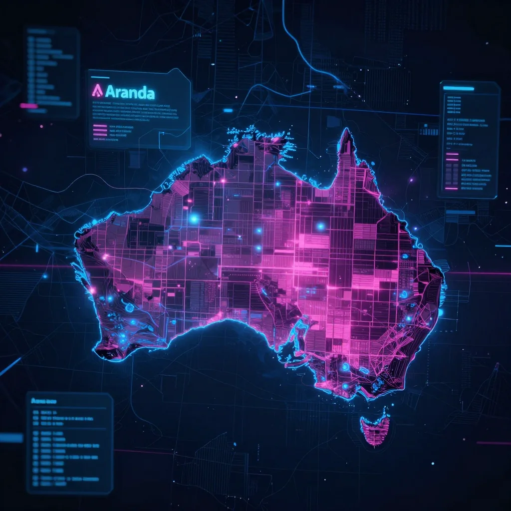 Aranda, Australia Cyberpunk Map