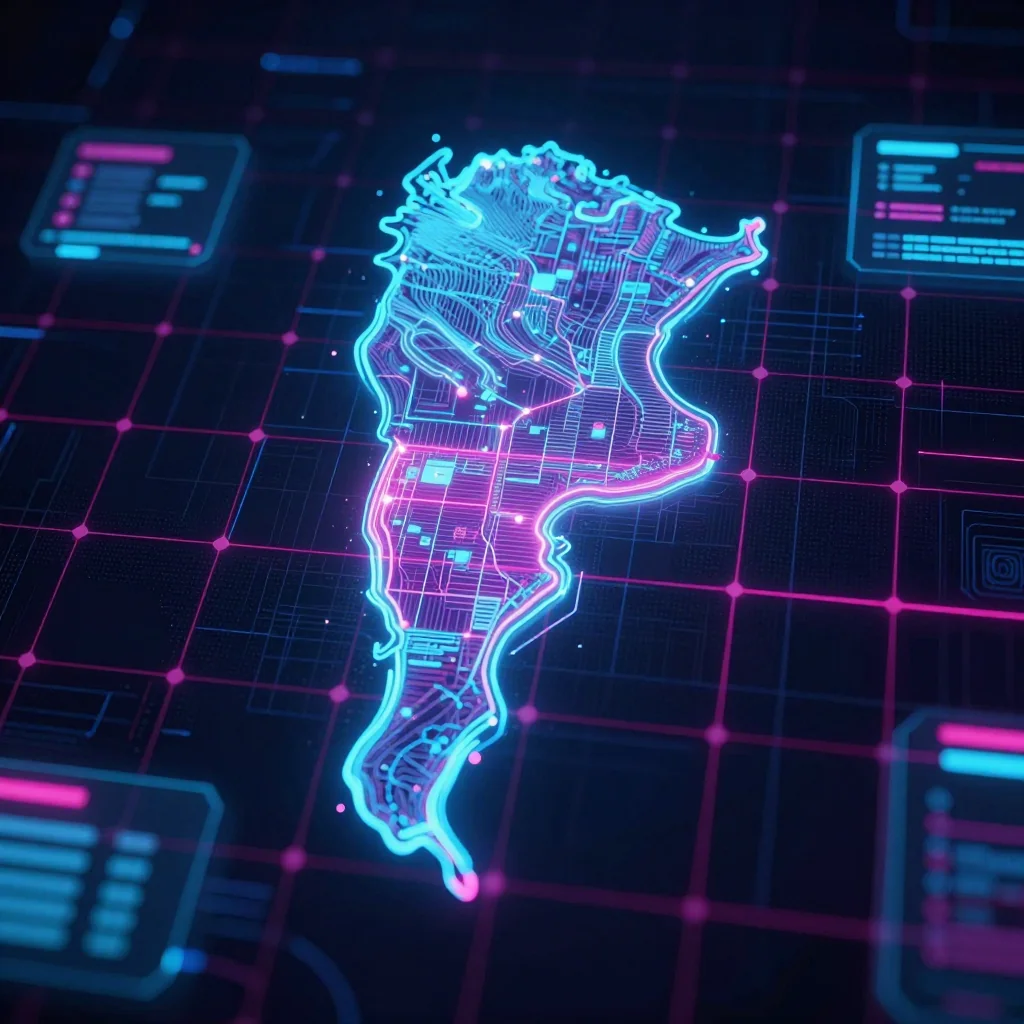 Argentina Cyberpunk Map