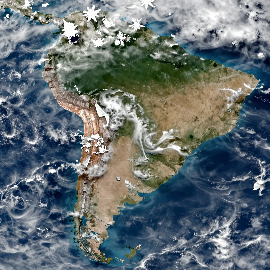 Argentina Satellite View