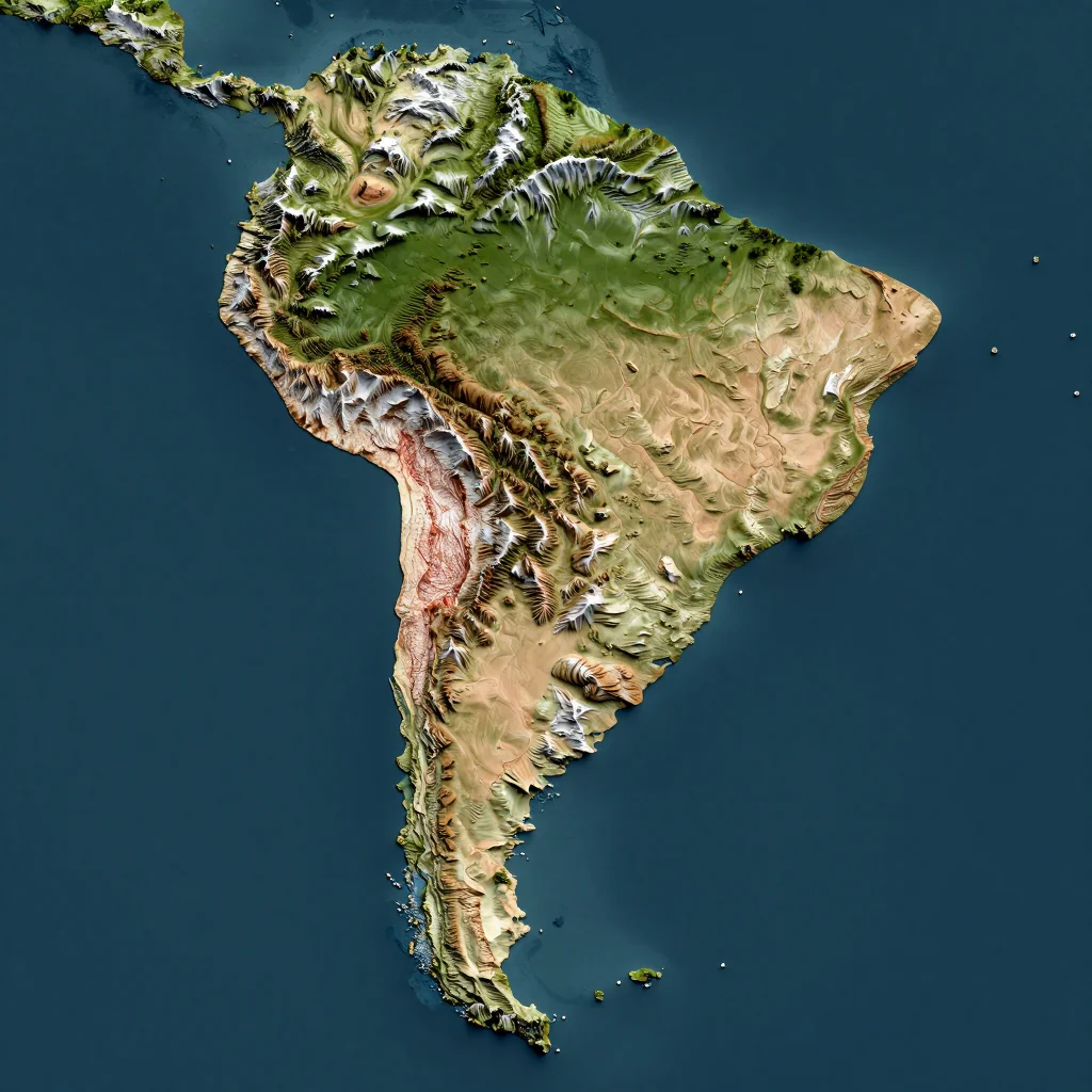 Argentina Topographic Map