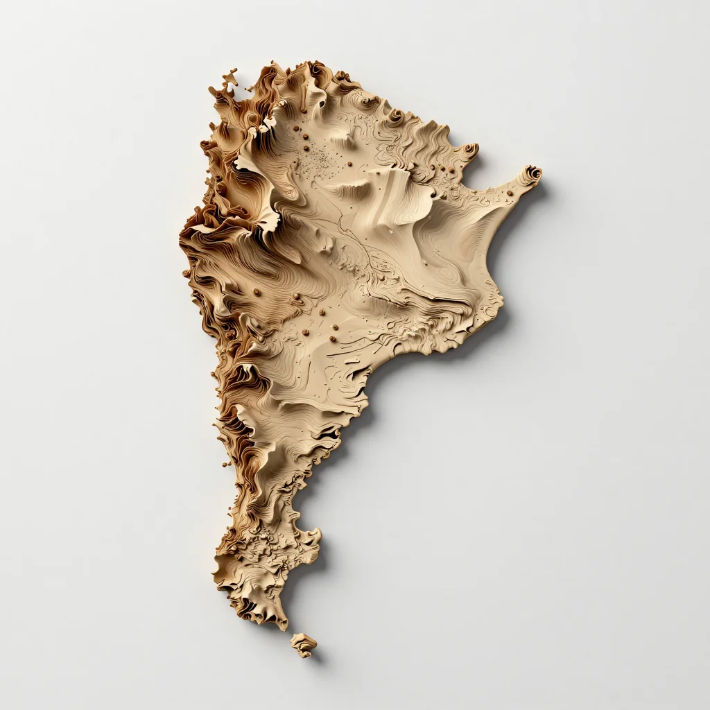 Argentina 3D Topographic