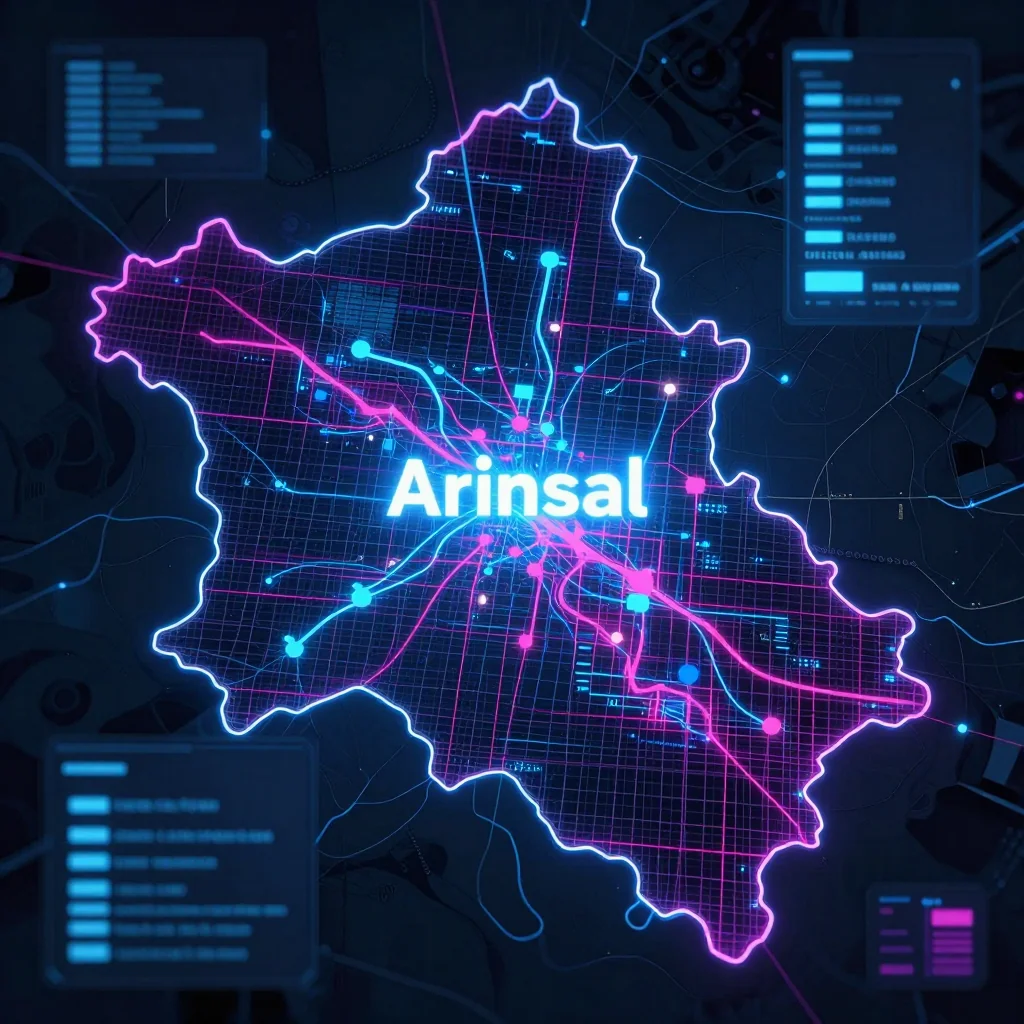 Arinsal, Andorra Cyberpunk Map